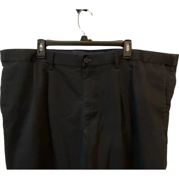 Dockers Flex Mens Chinos W46xL34 Navy Mid Waist Regular Straight Tapered - Picture 3 of 13